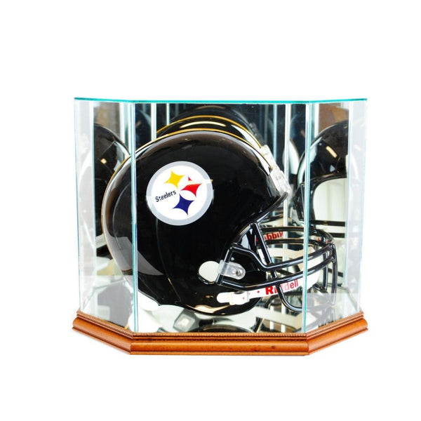 football glass helmet Football Helmet Octagon Glass Display Case | Free Shipping