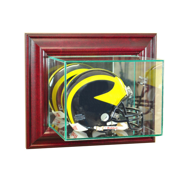 Wall Mounted Mini Football Helmet Glass Display Case | Free Shipping