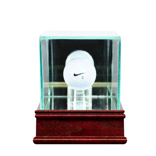 Golf Ball Glass Display Case cherry sport