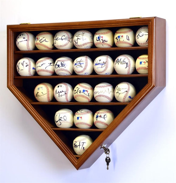 baseball card and ball display case Twenty Three Home Plate Wood Pack Option::Giovanni (Unsearched) Prism Star / Double-Sided Charizard ex Super-Premium Collection A great way to