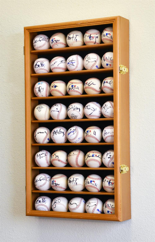 Forty Baseball Square Wood Display Case