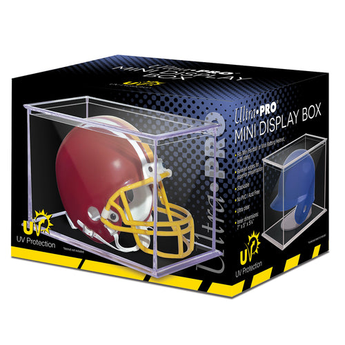Mini Football Helmet UV Display Case by Ultra Pro