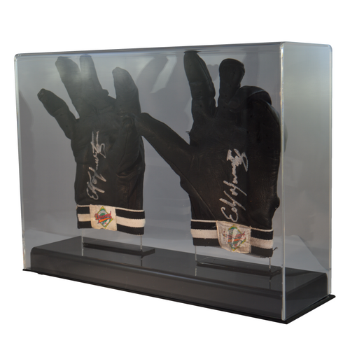 Double Baseball Batting Glove or Football Glove Clear Display Case