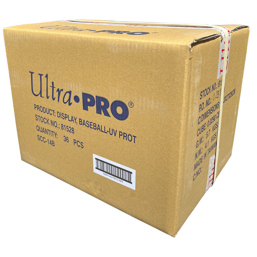 Case of 36 Baseball Clear Square UV Holder by Ultra Pro