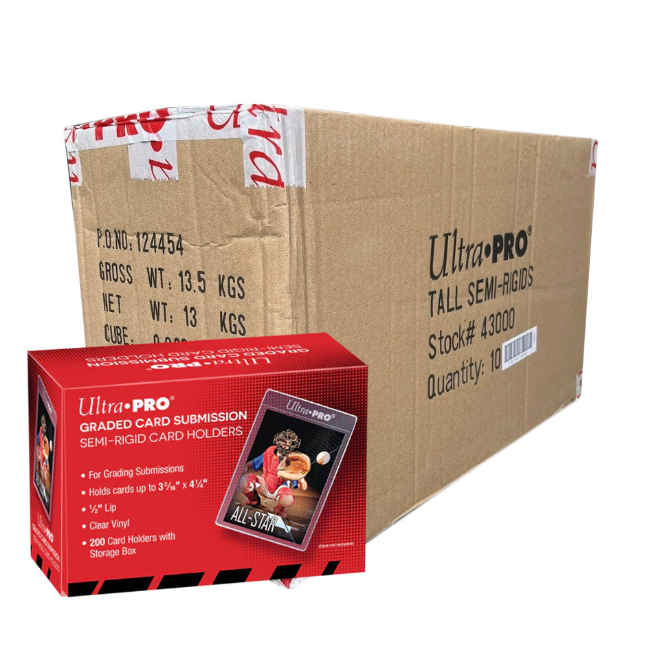 Card Holder 200 Count Ultra Pro Standard Semi-Rigid - 1/2" Tall Lip For Protection Card Sleeves Card Holder 200 Count Ultra Pro Standard Semi-Rigid - 1/2" Tall Lip For Protection Card Sleeves