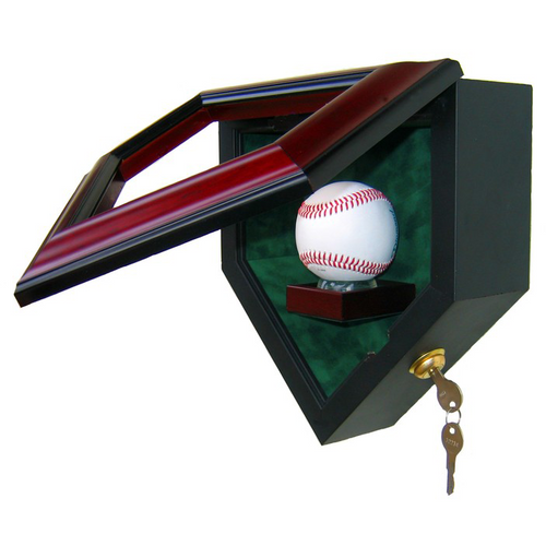 One Baseball Custom Hand Crafted Wood Cabinet Display Case