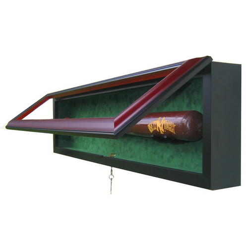 Baseball Bat, Ball and Card Custom Hand Crafted Wood Cabinet Case - Memorabilia Displays Baseball Bat, Ball and Card Custom Hand Crafted Wood Cabinet Case - Memorabilia Displays