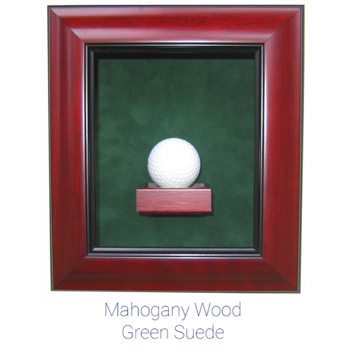 Golf Ball Custom Hand Crafted Wood Cabinet Display Case