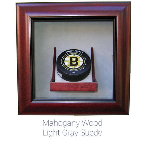 Hockey Puck Custom Hand Crafted Wood Cabinet Display Case
