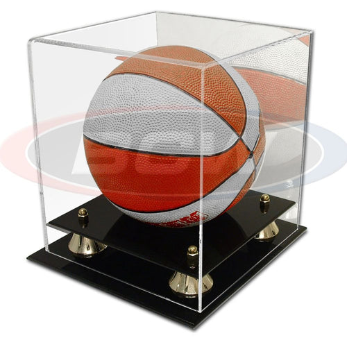 Mini Basketball Premium Display Case with Wall Mount Option