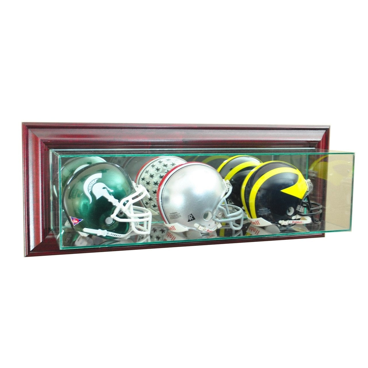Perfect Cases Wall Mounted Triple Mini Football Display Case