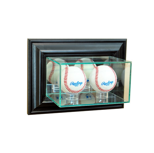 Wall Mounted Double Baseball Glass Display Case