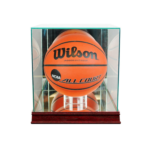 Basketball Rectangle Glass Display Case cherry sport