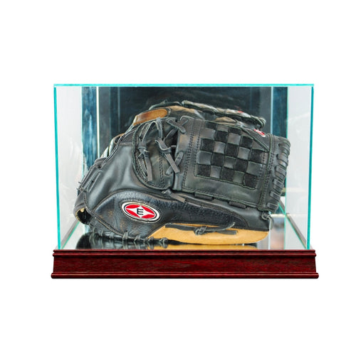Baseball Glove Glass Display Case cherry sport