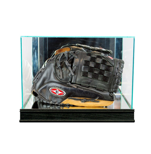 Baseball Glove Glass Display Case black sport