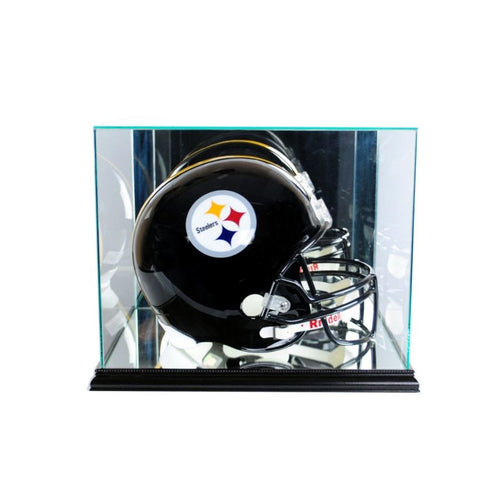 Football Helmet Rectangle Display Case Black