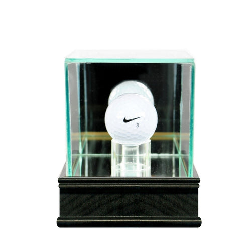 Golf Ball Glass Display Case black sport