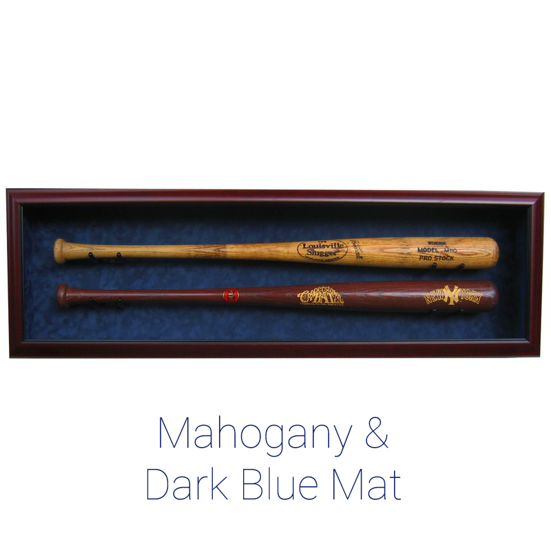 Two Baseball Bat Custom Hand Crafted Wood Cabinet Display Case ...