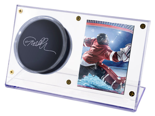 Hockey Puck & Card Clear Acrylic Holder by Ultra Pro
