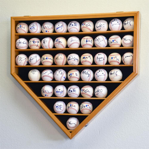 Forty Three Baseball Home Plate Wood Display Case