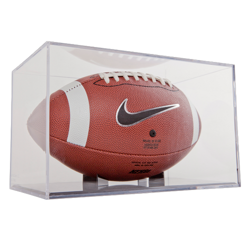 Football Display Case Grandstand - Black or Clear Base