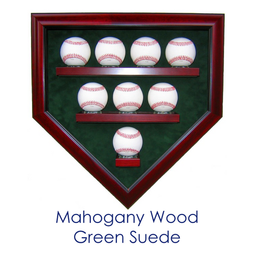 Eight Baseball Custom Hand Crafted Wood Cabinet Display Case
