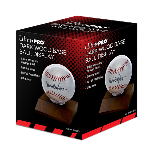 Baseball Dark Wood Base Holder by Ultra Pro
