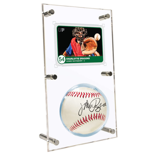 Baseball And Card Glass Display Case | Free Shipping