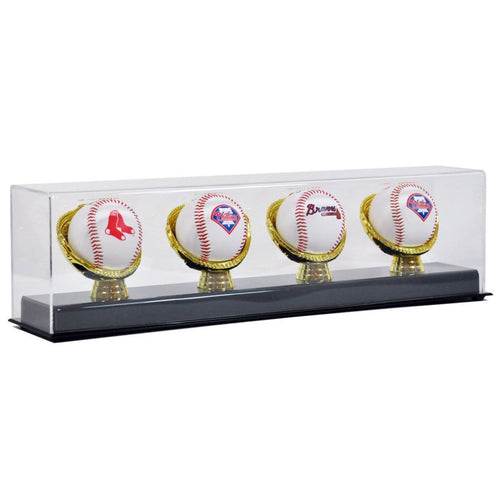 Four Gold Glove Baseball Display Case Cases