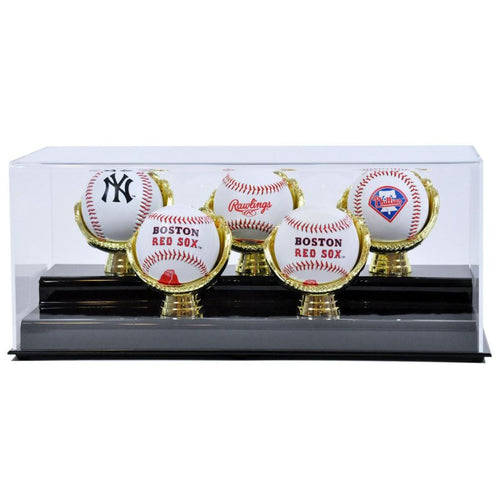 Five Gold Glove Baseball Display Case Cases