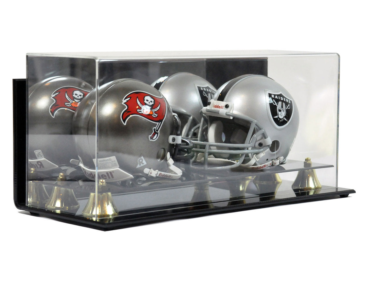 football double helmet Deluxe Double Mini Helmet Wall MOUNTABLE Display