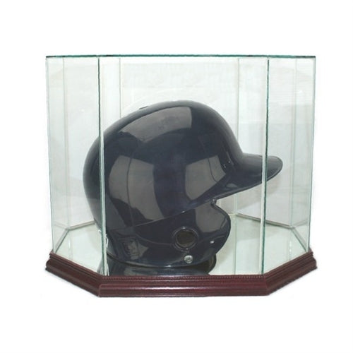 Baseball Helmet Octagon Glass Display Case