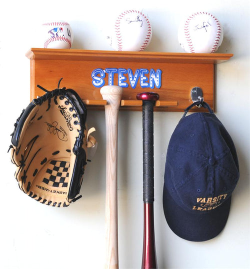 Baseball Bat and Ball Wall Mount Holder