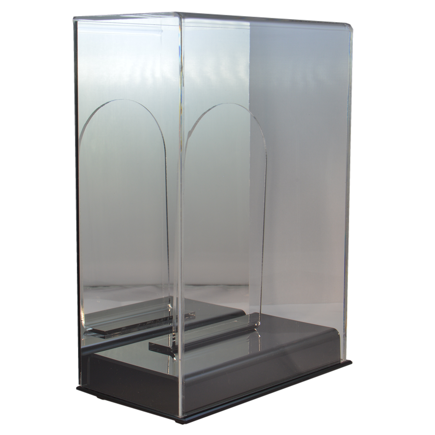 Single Baseball Batting Glove or Football Glove Display Case Mirrored