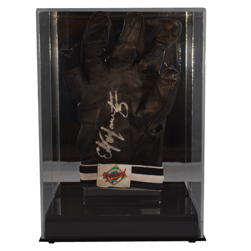 Single Baseball Batting Glove or Football Glove Display Case with Mirror Back