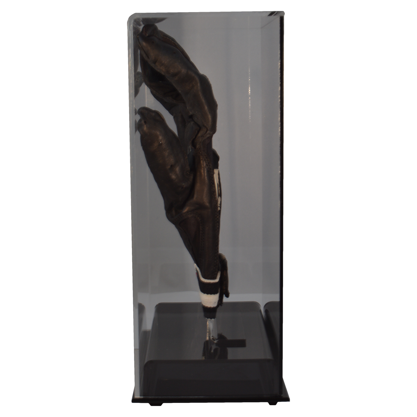 Single Baseball Batting Glove or Football Glove Display Case Mirrored