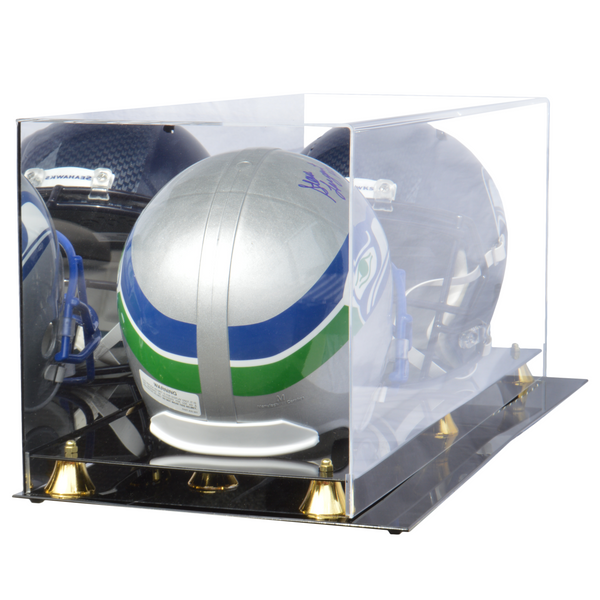 Double Full Size Football Helmet Display Case Free Shipping