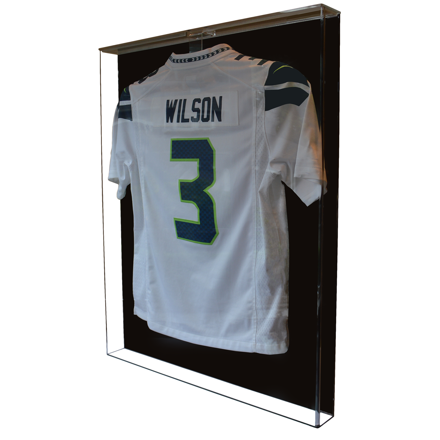 Jersey Display Case Large - Acrylic with High Gloss Black Back