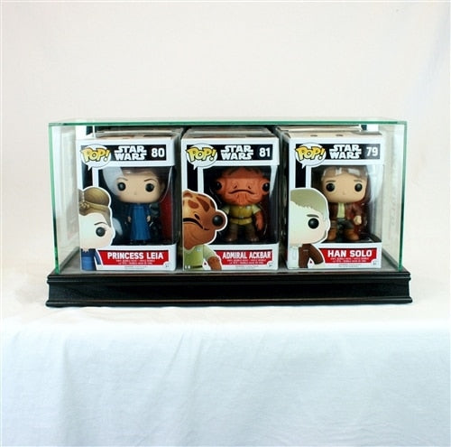 Triple Funko Pop Glass Display Case Free Shipping Uv Protection Memorabilia Displays 4968