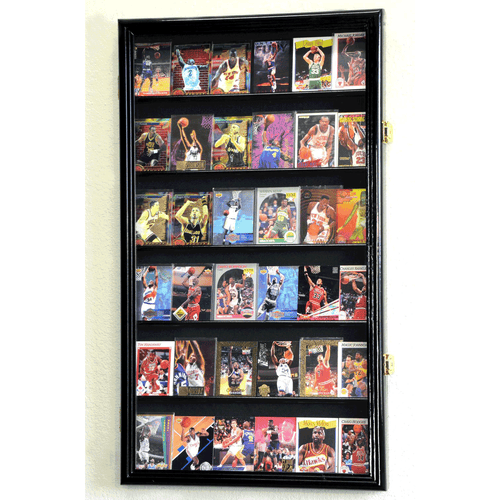 36 Sports Card Display Case Wall Mount Cabinet