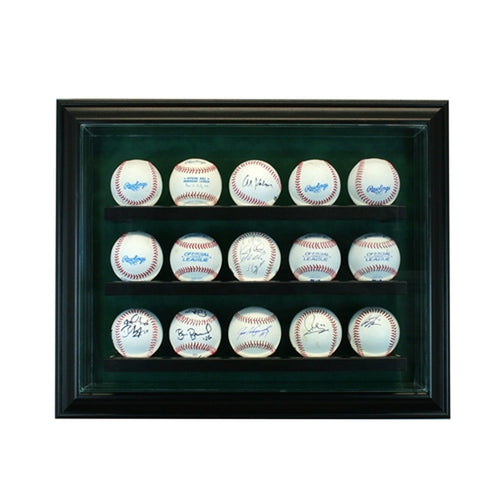 15 Baseball Cabinet Glass Display Case