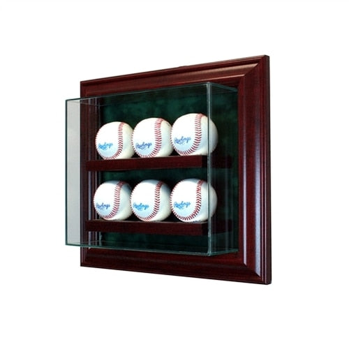 6 Baseball Cabinet Glass Display Case | Free Shipping | UV Protection ...