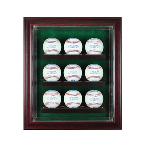 9 Baseball Cabinet Glass Display Case