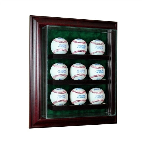 9 Baseball Cabinet Glass Display Case