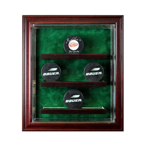 9 Hockey Puck Cabinet Glass Display Case