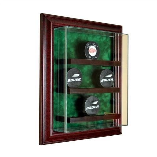9 Hockey Puck Cabinet Glass Display Case