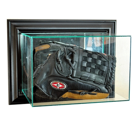 Wall Mounted Baseball Glove Glass Display Case