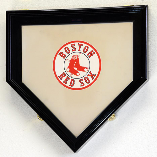 Baseball Home Plate Wood Cabinet Display Case