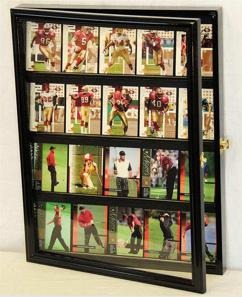 20 Sports Card Display Case Wall Mount Free Shipping