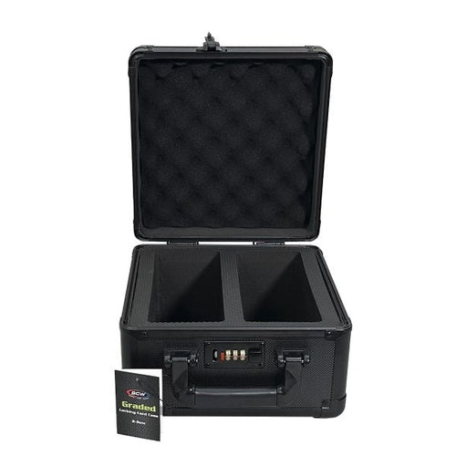 Graded Card Heavy Duty Case with Lock - 2 Rows - Holds up to 60 Graded Cards